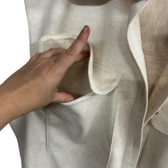Minimalist utility vest H&M beige quiet luxury elevated basics XL‎ - Picture 4 of 7